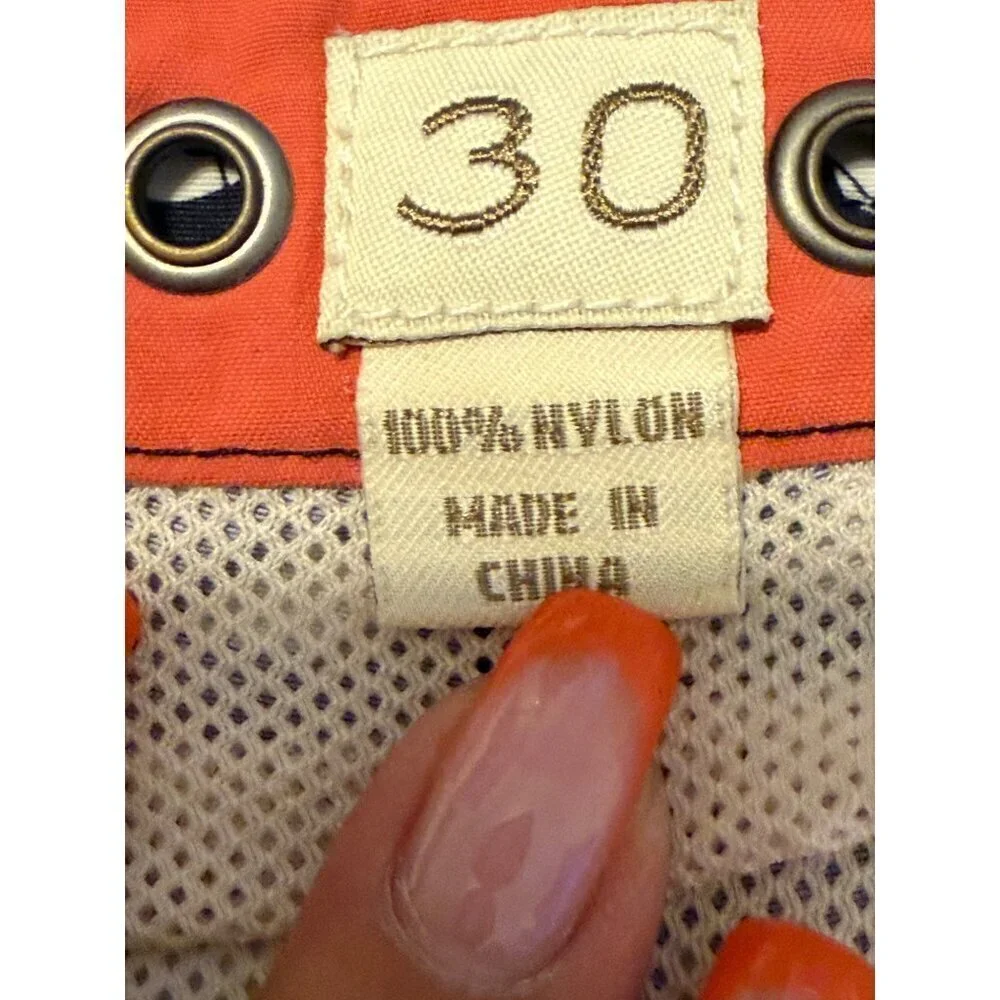 J. Crew's Easterly Fish Board Swim Shorts for men Size 30